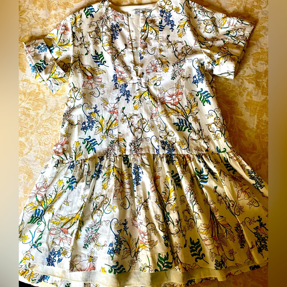 Sale/ Amur floral print mini dress Sz 8